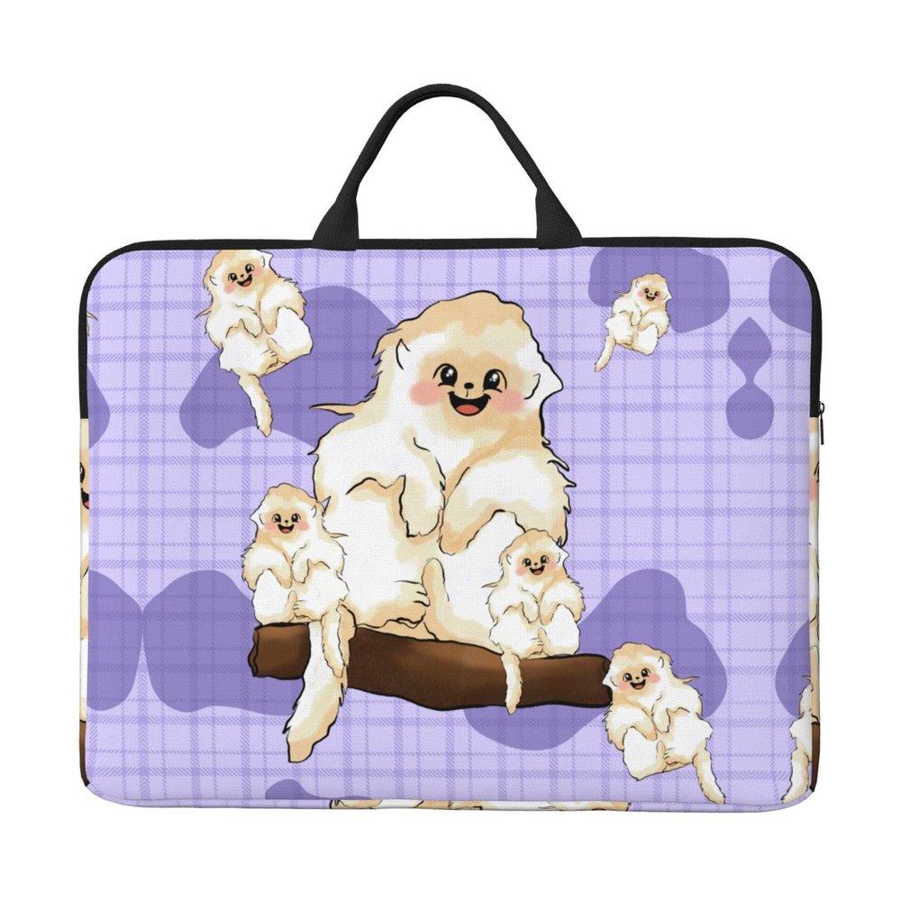 14in Cute Golden Monkey Print Laptop Case Sleeve Bag - Travel-Friendly Accessory for Business, and Everyday Use