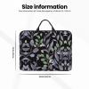 14in Laptop Case Sleeve Bag  Purple Sage Green Leaves Full Print Design, Ideal for Business Travel and Daily Commute view 4