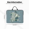 14in White Bauhinia Print Laptop Case Sleeve Bag - Travel-Friendly Accessory for Business, and Everyday Use view 4