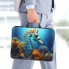14in Blue Seahorse Print Laptop Case Sleeve Bag - Travel-Friendly Accessory for Business, and Everyday Use view 2