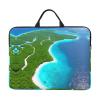14in an Island in The Ocean Print Laptop Case Sleeve Bag - Travel-Friendly Accessory for Business, and Everyday Use view 1