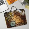 14in Laptop Case Sleeve Bag  Compass and Old World Map Full Print Design, Ideal for Business Travel and Daily Commute view 3