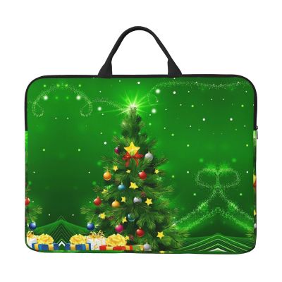 14in Christmas Trees Gifts Print Laptop Case Sleeve Bag - Travel-Friendly Accessory for Business, and Everyday Use