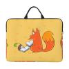 14in Sunflower Seeds and Foxes Print Laptop Case Sleeve Bag - Travel-Friendly Accessory for Business, and Everyday Use view 1