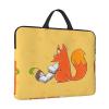 14in Sunflower Seeds and Foxes Print Laptop Case Sleeve Bag - Travel-Friendly Accessory for Business, and Everyday Use view 2