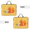 14in Sunflower Seeds and Foxes Print Laptop Case Sleeve Bag - Travel-Friendly Accessory for Business, and Everyday Use view 3
