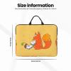 14in Sunflower Seeds and Foxes Print Laptop Case Sleeve Bag - Travel-Friendly Accessory for Business, and Everyday Use view 4