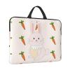 14in Smiling Rabbit Print Laptop Case Sleeve Bag - Travel-Friendly Accessory for Business, and Everyday Use view 2