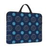14in Blue Volleyball Print Laptop Case Sleeve Bag - Travel-Friendly Accessory for Business, and Everyday Use view 2