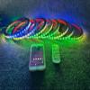 FIJVKNXY 8PCS 8 Inch RGB LED Speaker Rings Dream Chasing Lights for Vehicle view 3