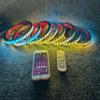 FIJVKNXY 8PCS 8 Inch RGB LED Speaker Rings Dream Chasing Lights for Vehicle view 4