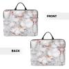 14in Rose Gold Marble Print Laptop Case Sleeve Bag - Travel-Friendly Accessory for Business, and Everyday Use view 3
