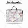 14in Rose Gold Marble Print Laptop Case Sleeve Bag - Travel-Friendly Accessory for Business, and Everyday Use view 4
