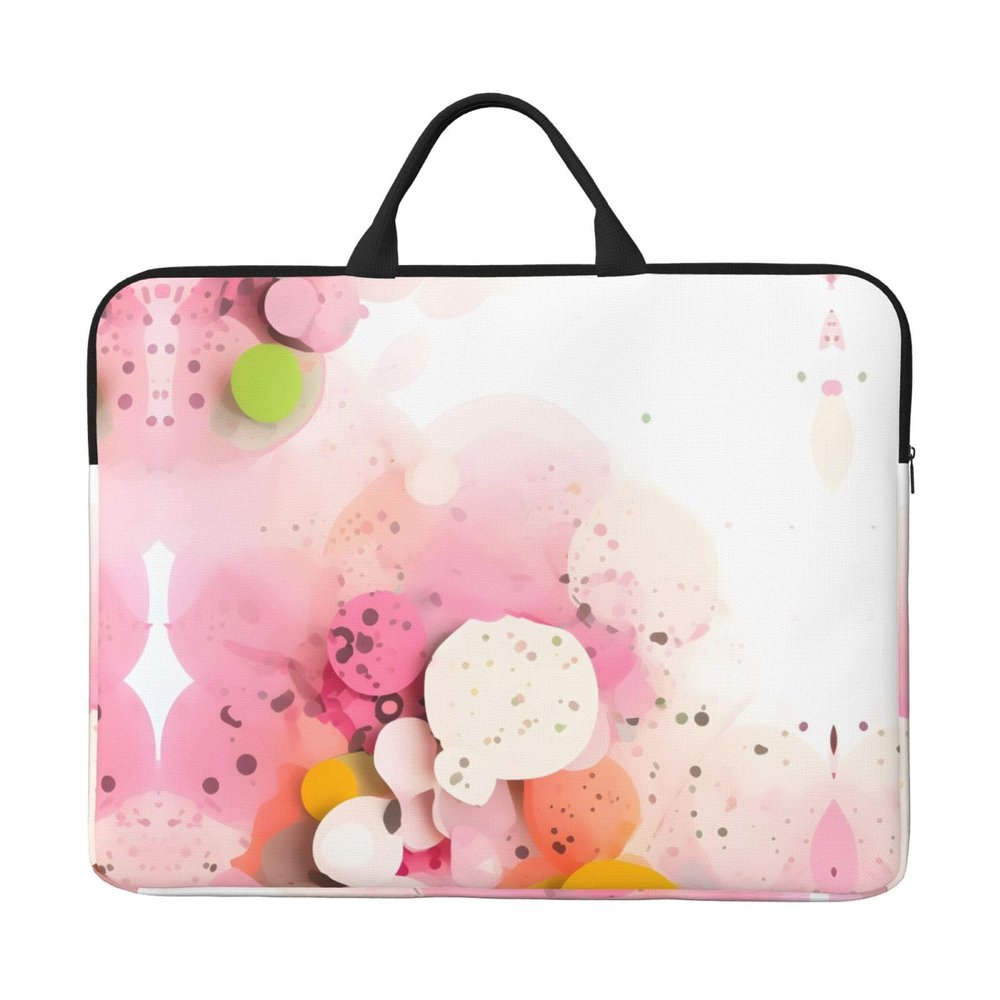 14in Color Fragment Paper Print Laptop Case Sleeve Bag - Travel-Friendly Accessory for Business, and Everyday Use
