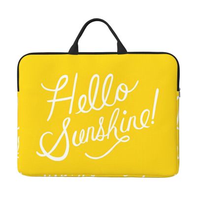 14in Goodlooking Hello Sunshine Print Laptop Case Sleeve Bag - Travel-Friendly Accessory for Business, and Everyday Use