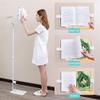 Floor-Standing Cantilever Reading Rack,Adjustable Height Floor Reading Stand Book Holder with Long Arm Table Bed Sheet Music Stand Multi Angle Rotation Floor Bracket Size with Lamp. view 3