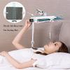 Floor-Standing Cantilever Reading Rack,Adjustable Height Floor Reading Stand Book Holder with Long Arm Table Bed Sheet Music Stand Multi Angle Rotation Floor Bracket Size with Lamp. view 4