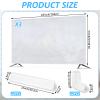 3 Pcs Cushioning Foam Kit Include Flat Screen TV Cover Fits up to 65'' W x 36'' H,12 Moving Corner Edge Protectors and 12 Foams Protection Strips for TV Display Screen Protector view 2