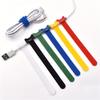 DEWADE 50pcs Colored Reusable Ties Hook and Loop Fastener Double-Sided Tape Nylon Cable Ties Strap Wire(Black) view 3