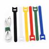 DEWADE 50pcs Colored Reusable Ties Hook and Loop Fastener Double-Sided Tape Nylon Cable Ties Strap Wire(Black) view 4