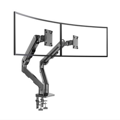 ADPVRLUQ G55 Mechanical Spring Arm 27-34 Inch Dual Curved Screen Desktop Monitor Stand 5-16 kg Ultra Wide Monitor Stand with USB Port