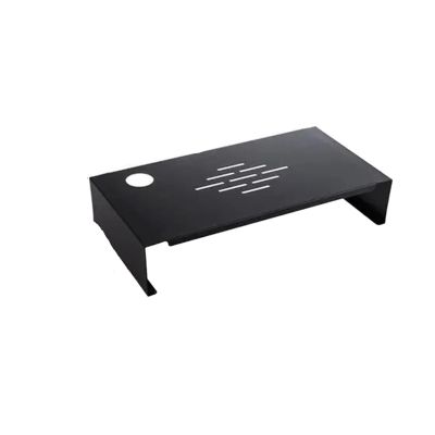ADPVRLUQ Monitor Stand Desktop Non-Slip Desktop Desk Stand Computer Storage Stand TV Screen Stand(Black)
