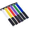 DEWADE 10Pcs/Lot 2x20cm Width Reverse Buckle Magic Hook Loop Nylon Fastener Cable Ties Strap Sticky Line Finishing(Pink) view 2