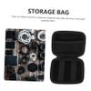 Angoily Portable Earphone Case Data Cable Carrying Case Headphone Storage Bag Headphone Organizer Bag for Travel view 3