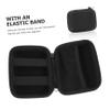Angoily Portable Earphone Case Data Cable Carrying Case Headphone Storage Bag Headphone Organizer Bag for Travel view 4