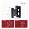 ADPVRLUQ GU40 Surround Speaker Wall Mount Swivel Speaker Hanger Load 40 kg(GU40II) view 4