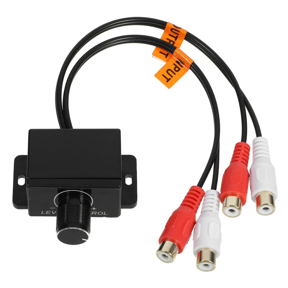 TOPPERFUN Car Remote Amplifier Level Controller Inline Volume Adjuster Bass Knob Audio Amplifiers Regulator Car Audio System Volume Control