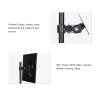 ADPVRLUQ 14-27 Inch Height Adjustable Metal Base Support Monitor Desk Stand Single Screen Mounting Bracket Computer PC Arm Vesa XDZ25 view 4
