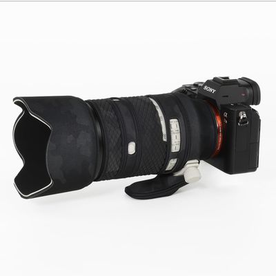 CHASING BIRDS Lens Camouflage Waterproof Coat for Sony FE 70-200mm F4 Macro G OSS II Rainproof Lens Protective Cover Version IV (Shadow Black, with 2.0X TC (SEL20TC))