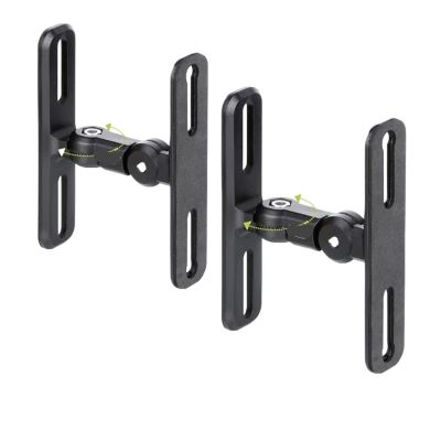 ADPVRLUQ 1 Pair GU15 GU15II Style 304 Stainless Steel Alloy Audio Speaker Wall Bracket Mount Audio Bracket Hanger Load 15kg 33lbs(GU15II)