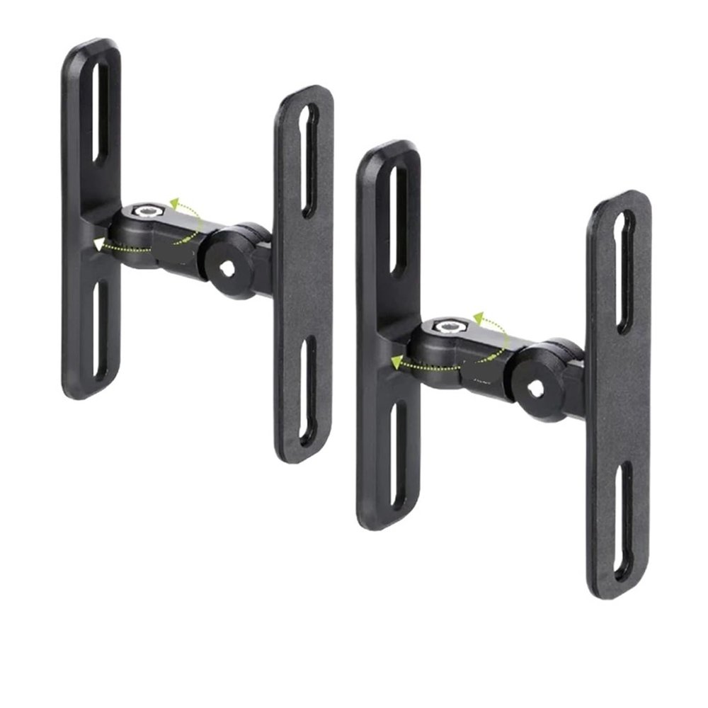 ADPVRLUQ 1 Pair GU15 GU15II Style 304 Stainless Steel Alloy Audio Speaker Wall Bracket Mount Audio Bracket Hanger Load 15kg 33lbs(GU15II)