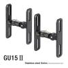 ADPVRLUQ 1 Pair GU15 GU15II Style 304 Stainless Steel Alloy Audio Speaker Wall Bracket Mount Audio Bracket Hanger Load 15kg 33lbs(GU15II) view 2