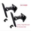 ADPVRLUQ 1 Pair GU15 GU15II Style 304 Stainless Steel Alloy Audio Speaker Wall Bracket Mount Audio Bracket Hanger Load 15kg 33lbs(GU15II) view 3