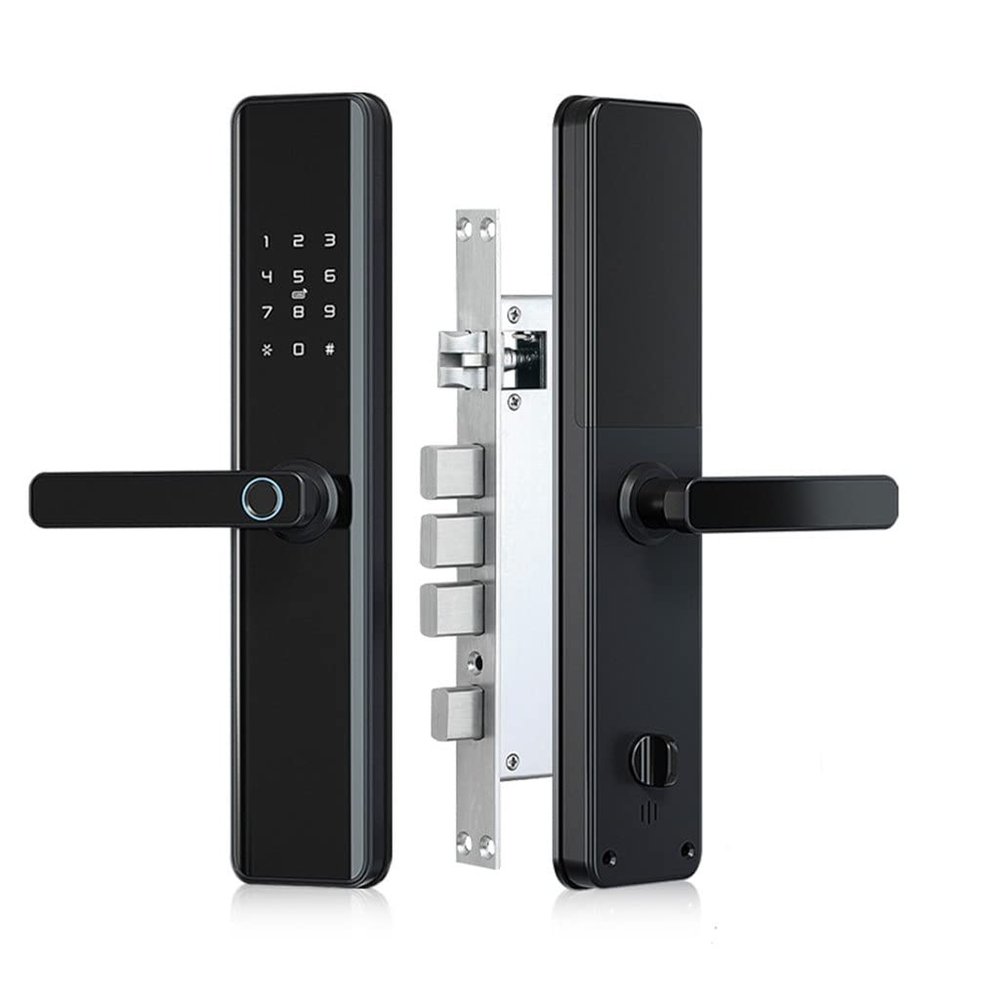 PNAWLLCF Smart Fingerprint Door Lock Smart APP Lock Unlock Security Intelligent Lock Biometric Electronic Door Lock(6068)