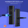 PNAWLLCF Smart Fingerprint Door Lock Smart APP Lock Unlock Security Intelligent Lock Biometric Electronic Door Lock(6068) view 3