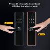 PNAWLLCF Smart Fingerprint Door Lock Smart APP Lock Unlock Security Intelligent Lock Biometric Electronic Door Lock(6068) view 4