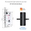 PNAWLLCF Smart Fingerprint Door Lock Smart APP Lock Unlock Security Intelligent Lock Biometric Electronic Door Lock(6068Round) view 2