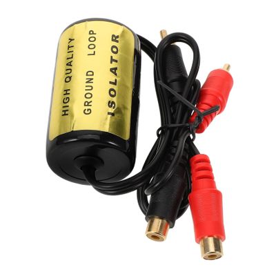 ULTECHNOVO Ground Noise Isolator Audio Filter for Car Efficient Noise Reduction Easy Installation No Extra Power Required Audio Quality