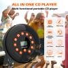 M-Amazup CD Player Portable, Rechargeable Portable CD Players for Home, Built-in Speakers and Headphones Supports CD/U Disk/AUX/A-B Repeat/LCD Display/10 Speeds/Anti Skip, for Home/Car CDP-3030 view 2