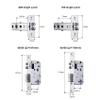 PNAWLLCF Waterproof Outdoor TUYA Fingerprint Lock APP Code Keyless Smart Lock Electronic Door Lock for Aluminum Door/Iron Gate(D,170) view 2