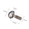 Artibetter 2pcs Screws for Camera Mount Clamp D-Ring Flat Head Slot Screw Stainless Steel for Tripod Stand view 3