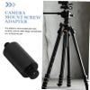 Angoily Mic Stand Converter to Male Screw Adapter for Tripod Design for Cameras and Microphones Stable Connection Smooth Threading Mounting for Live Streaming and Recording view 2