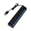 Angoily Port USB Hub Off for High-Speed Data Transfer Multi Charger Station for Laptop and Pc Ergonomic Design for Convenient Use view 2