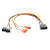 BOXUWFO HONGP 4-pin to 3-pin/4-pin Fan Adapter 12V 7V 5V PC Fan Adapter 4-pin Splitter Sleeve Cable for Computer PC case Fan view 2