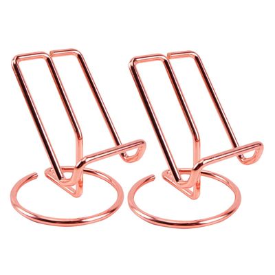 NAMOARLY Elegant Wrought Iron Electroplating Phone Holder for Home Office Wall-Mounted Phone Stand for Recording Desk Storage