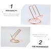 NAMOARLY Elegant Wrought Iron Electroplating Phone Holder for Home Office Wall-Mounted Phone Stand for Recording Desk Storage view 3
